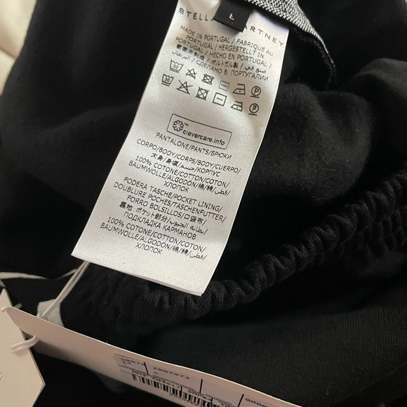 Stella Mccartney Mens Black Shared Fleece Shorts - Picture 7 of 9